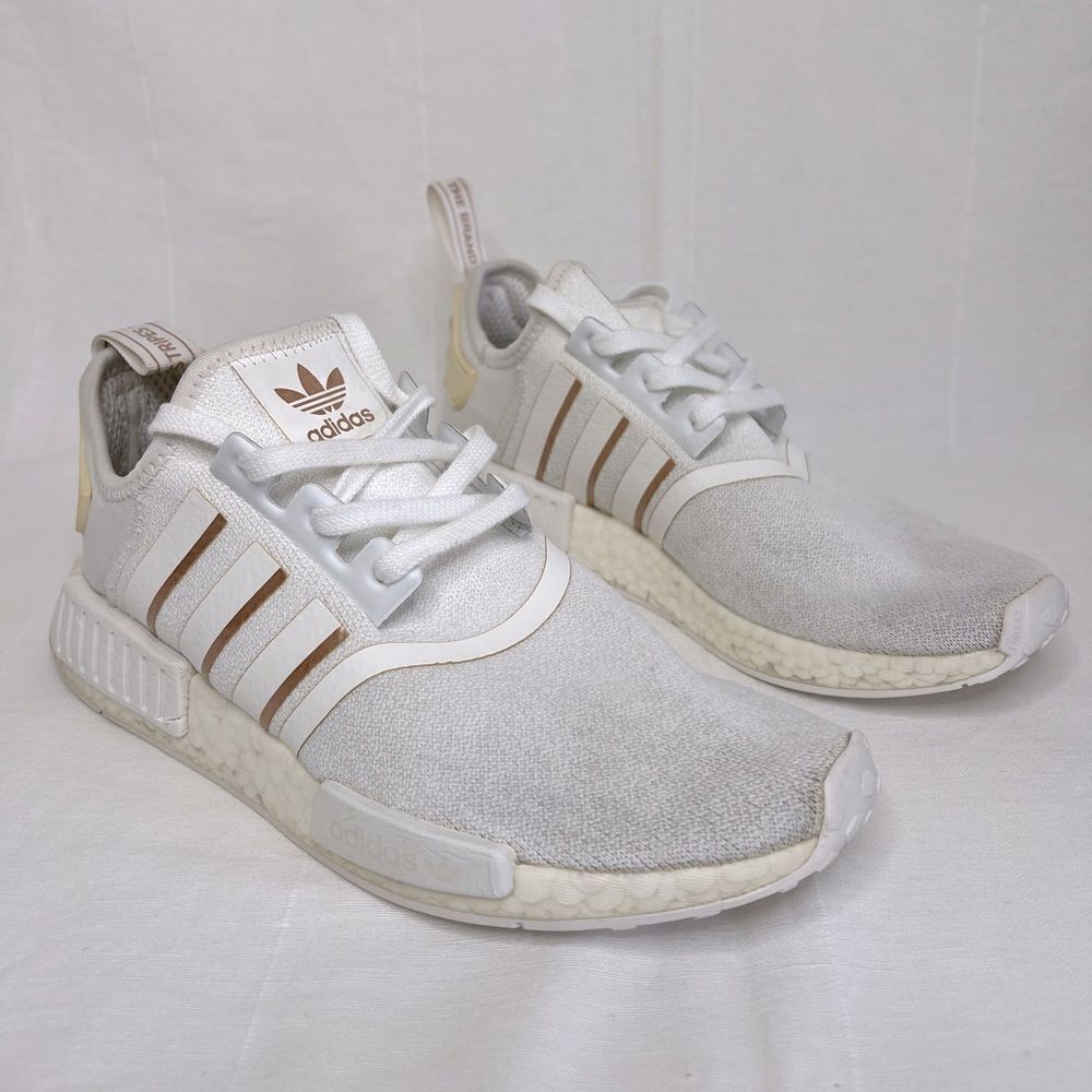 Adidas NMD R1 Men’s shoes, size 10, White rose gold color way